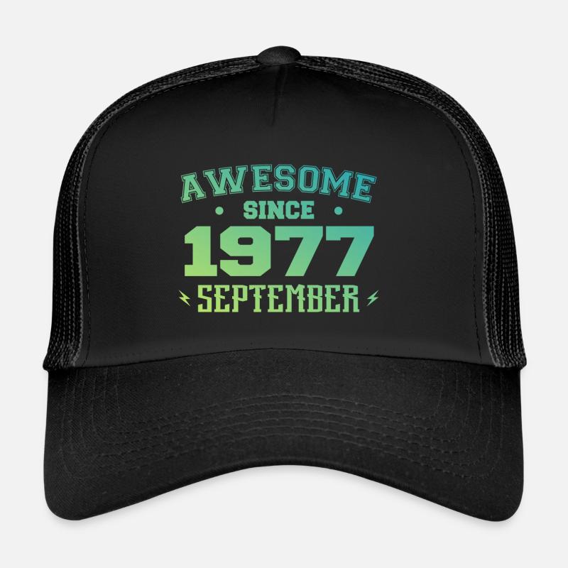 Septembre 1977 Cadeau Anniversaire Septembre 1977 Casquette trucker 