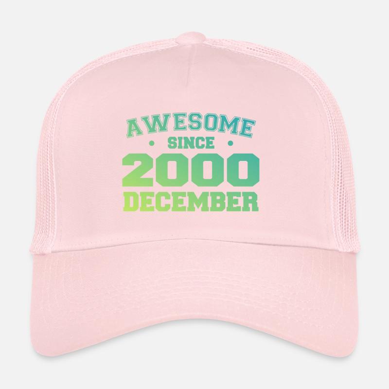 Anniversaire Décembre 2000 - Cadeau Decembre 2000 Casquette trucker 