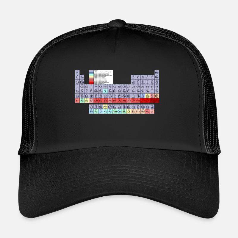 periodic table - Trucker Cap - black/black