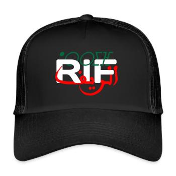 Rif Arrif Nador Hoceima Midar Berkane Tanger - Casquette trucker  - noir/noir - Devant