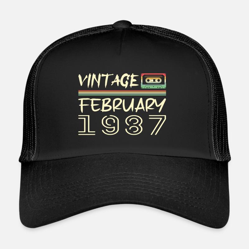 Februar 1987 Bestes Geschenk Februar 1987 Trucker Cap