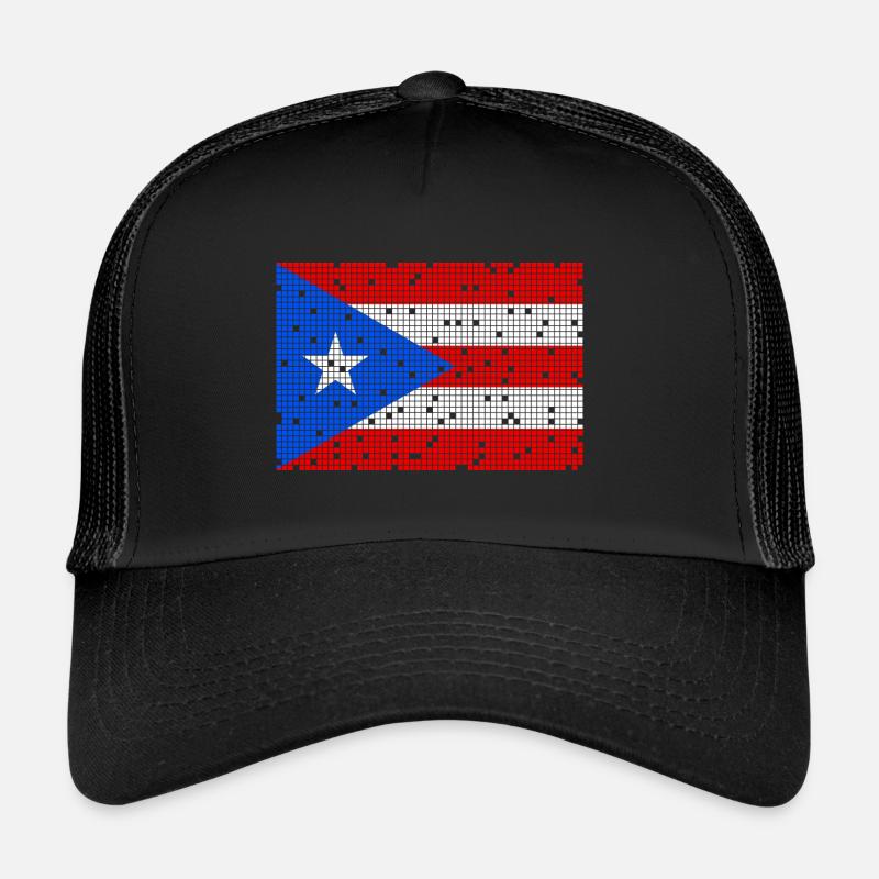 8bit Puerto Rico Trucker Cap