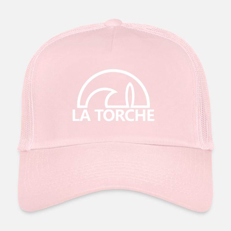 La Torche soleil planche de surf blanc minimaliste Casquette trucker 