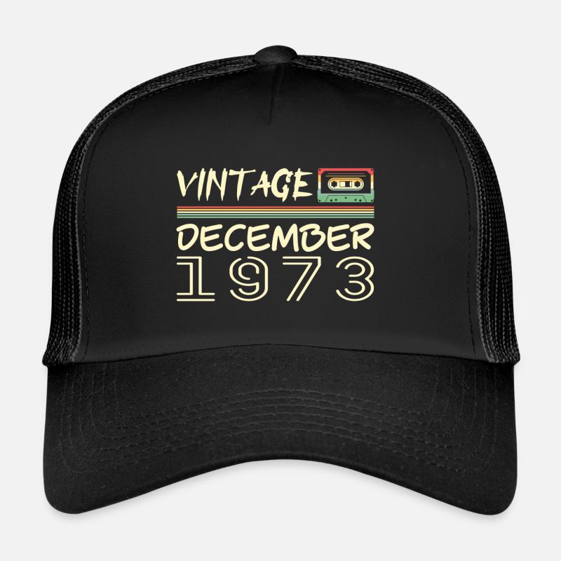 1973 Décembre 1973 Jubilé Décembre 1973 Casquette trucker 