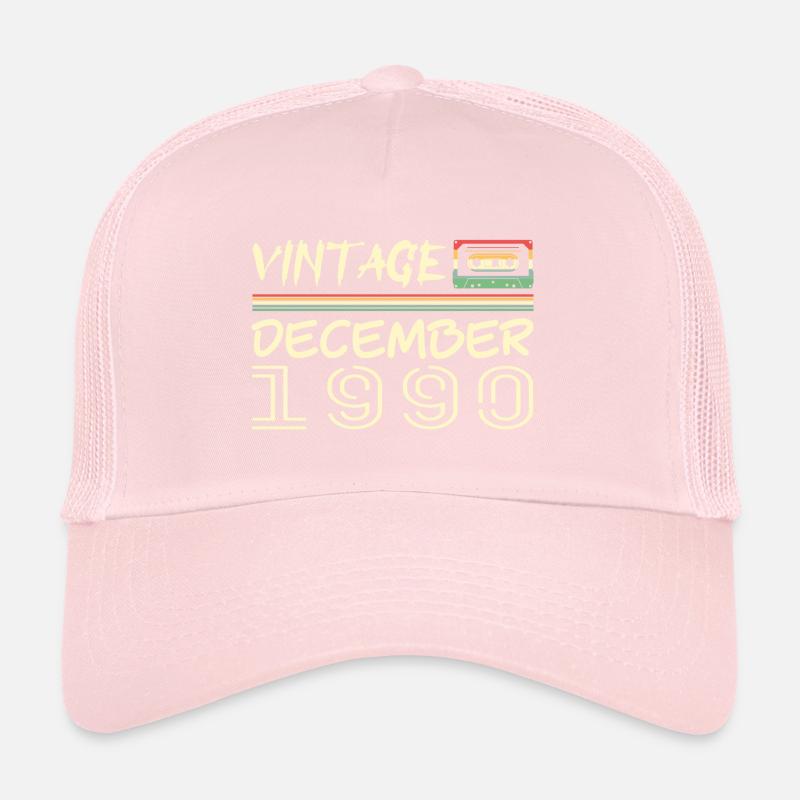 1990 Dezember 1990 Jubiläum Dezember 1990 Trucker Cap