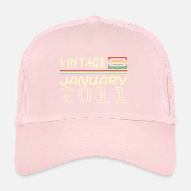 Vintage January 2011 - Birthday January 2011 Trucker Cap
