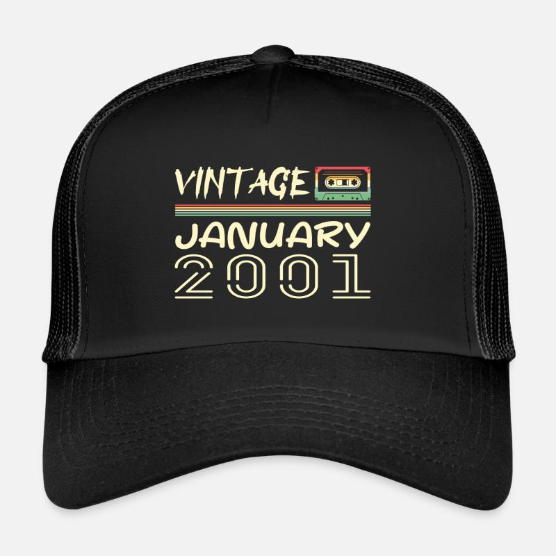 Vintage Janvier 2001 - Anniversaire Janvier 2001 Casquette trucker 