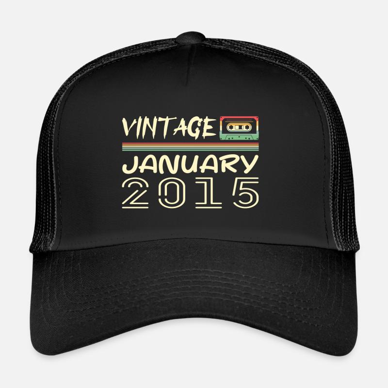Vintage Janvier 2015 - Anniversaire Janvier 2015 Casquette trucker 