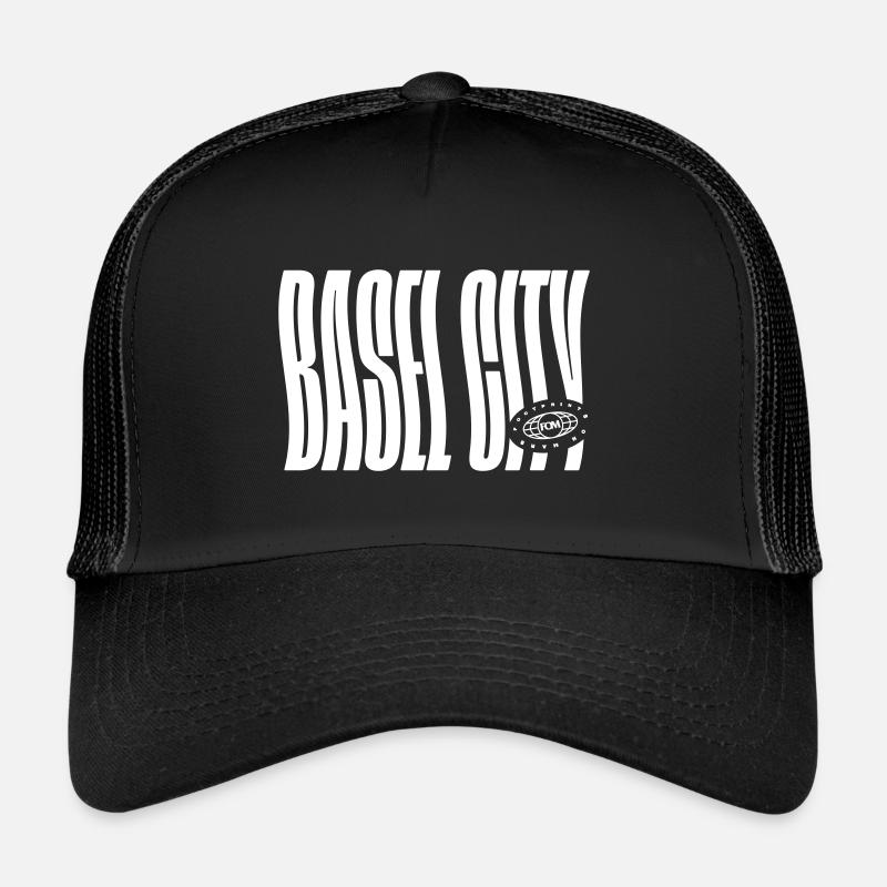 Basel City - Trucker Cap - Schwarz/Schwarz