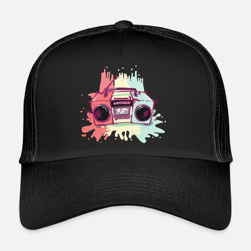 Ghetto Blaster cassette recorder Trucker Cap