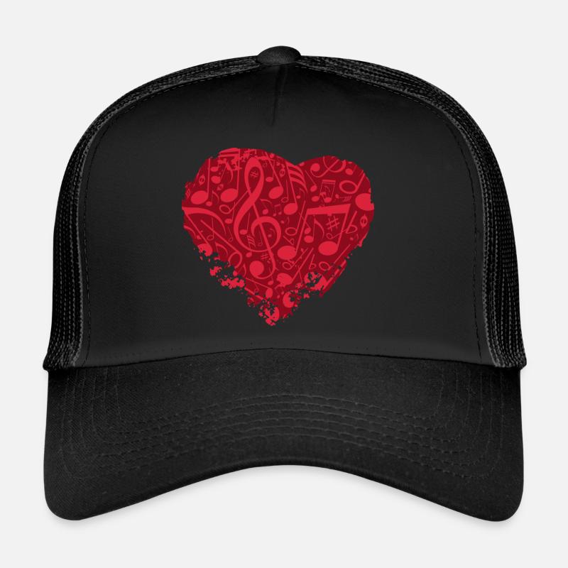 Musik Ist Liebe - Trucker Cap - Schwarz/Schwarz