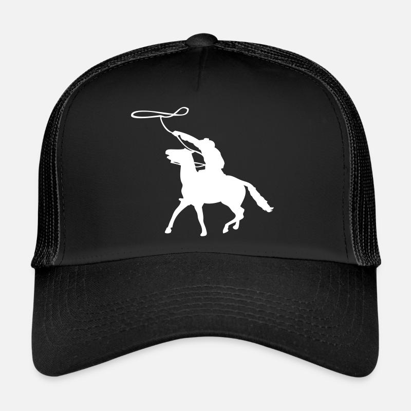 Cowboy Westernreiter - Trucker Cap - Schwarz/Schwarz