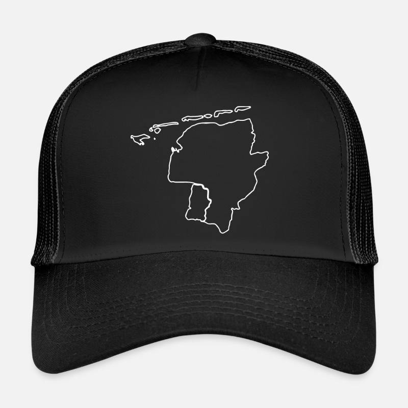 Silhouette de carte Ostfriesland - idée cadeau Casquette trucker 