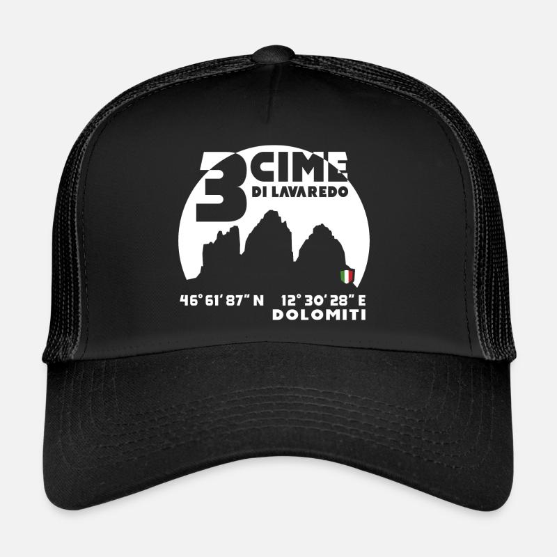 Dolomites Three 3 Zinnen Tre Cime di Lavaredo Italy Trucker Cap