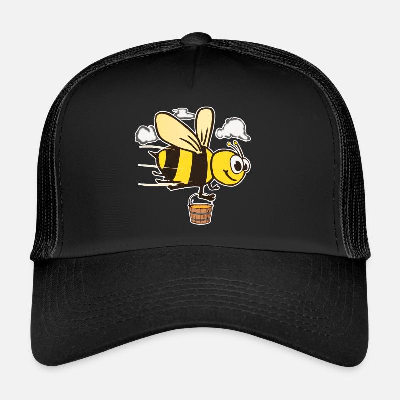 Honeybee Comic - Trucker Cap - black/black