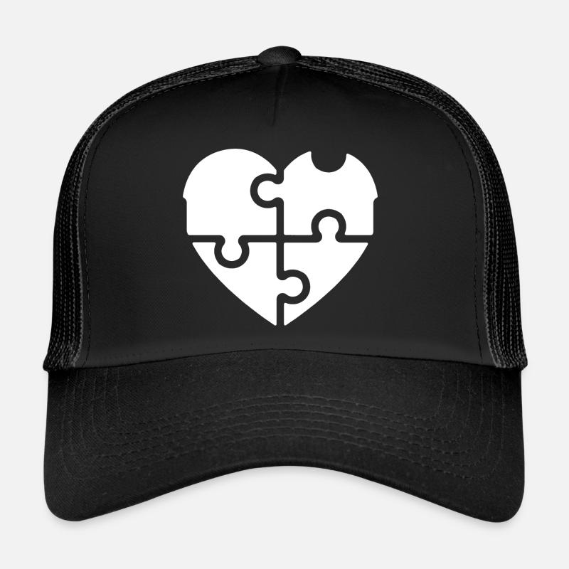 Puzzle der Liebe - Herz Trucker Cap