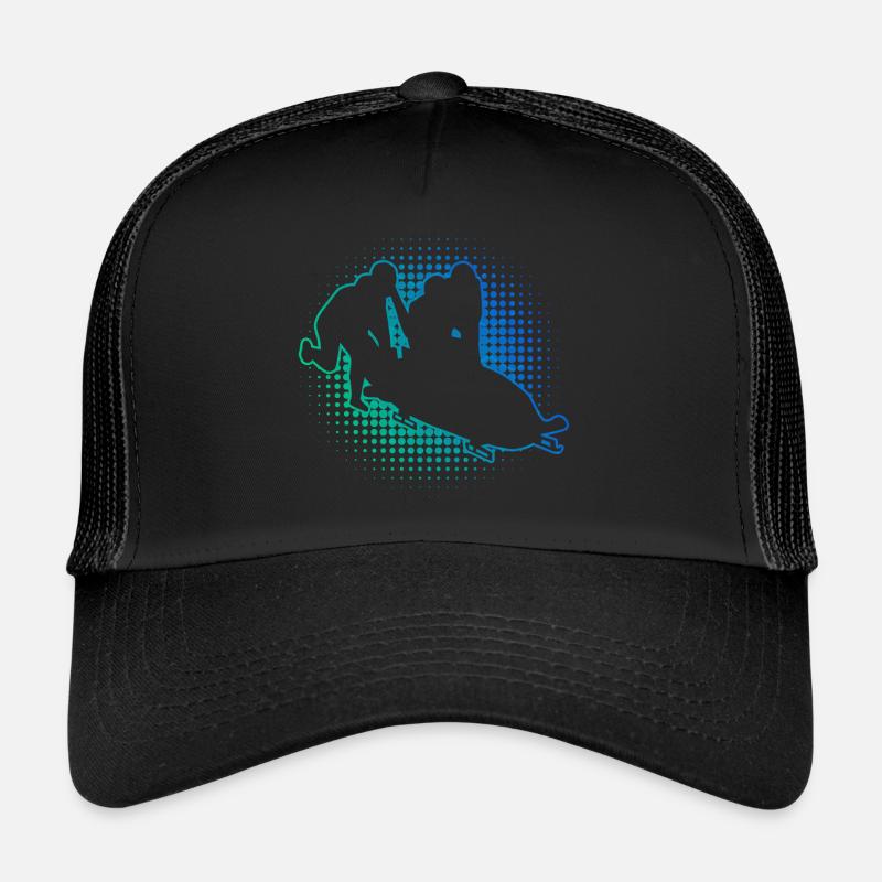 Bobsleigh Ride Bob Two-Man Bobsleigh Hommes Piste de Bobsleigh Femmes Casquette trucker 