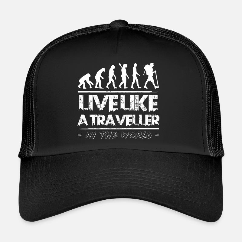 Vivez comme un voyageur Casquette trucker 