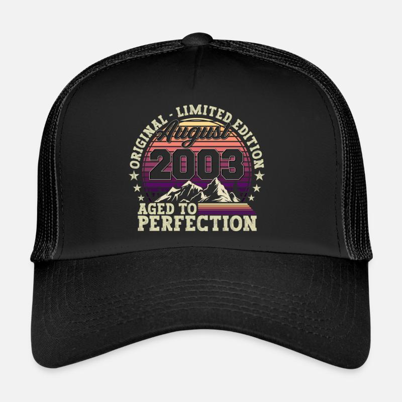 Original Août 2003 19th Birthday Fun Gift Casquette trucker 