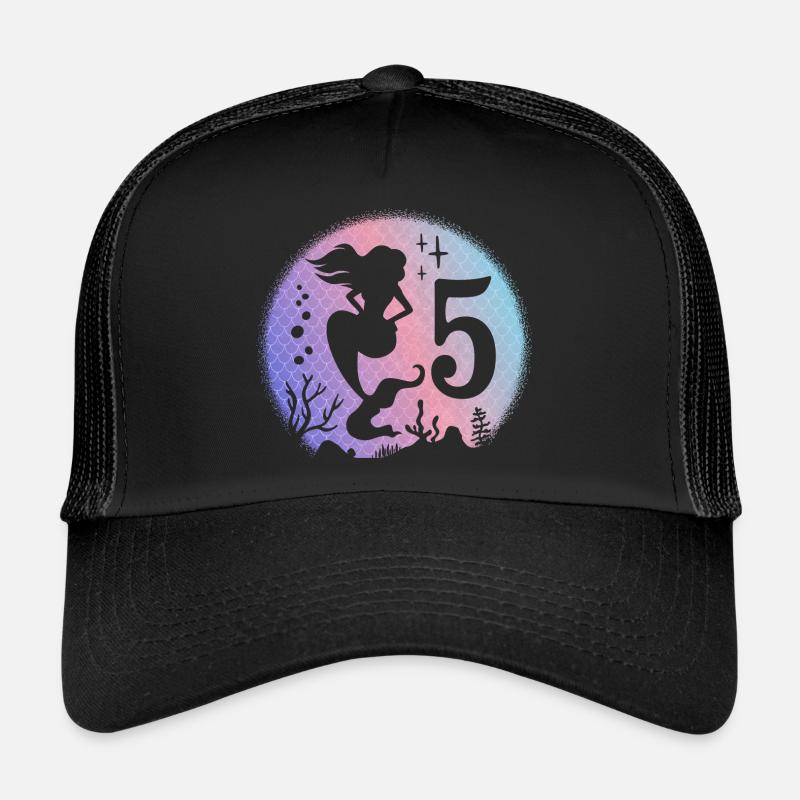 Geburtstag Mädchen 5 Jahre alt Meerjungfrau Nixe Trucker Cap