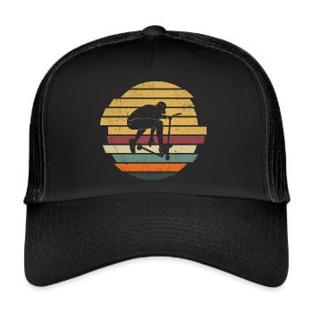 Stunt Scooter Scooter Jeune Vintage - Casquette trucker  - noir/noir - Devant