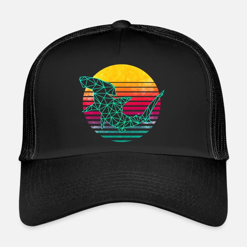 Requin-marteau polygonal rétro Casquette trucker 