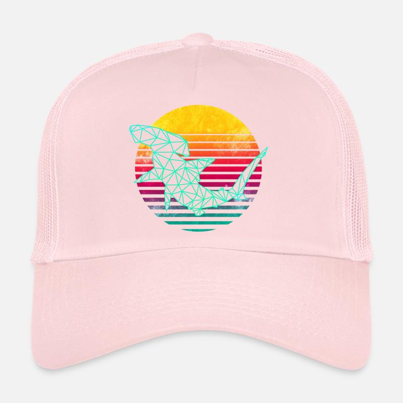 Requin-marteau polygonal rétro Casquette trucker 