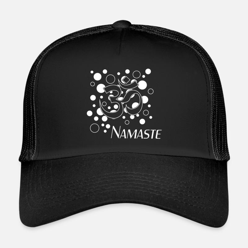 Namaste - Trucker Cap - Schwarz/Schwarz