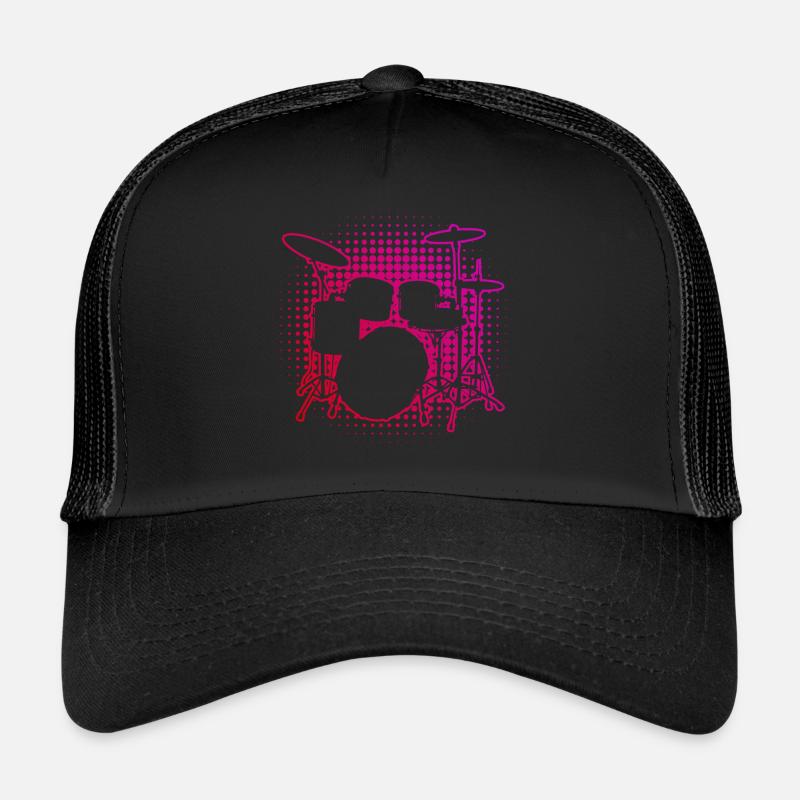 Drummer Men Percussionist Drum Kit Drumsp Trucker Cap
