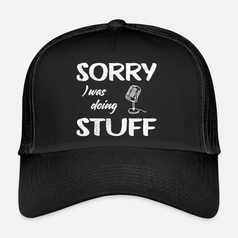 Désolé, je faisais des trucs de micro Vintage - Casquette trucker - noir/noir