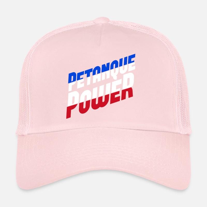 Joueur de pétanque Power Boule Boccia Casquette trucker 