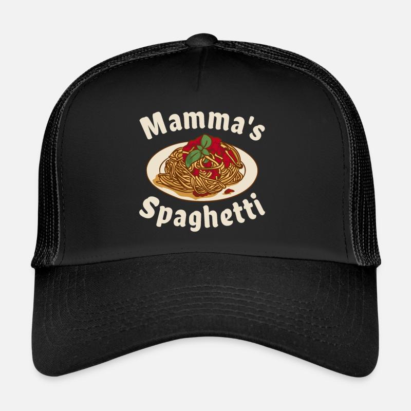 Mamma's Spaghetti - Trucker Cap - Schwarz/Schwarz