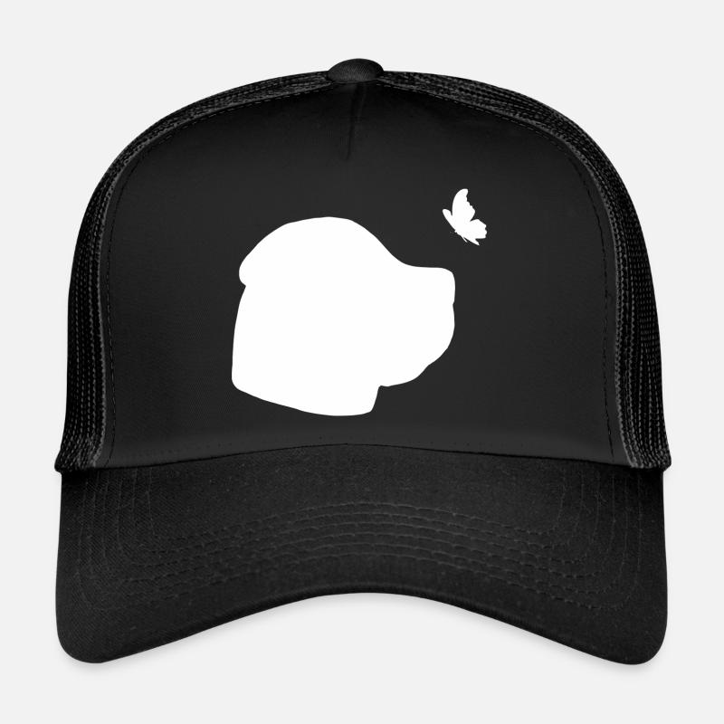 Boerboel Silhouette - Trucker Cap - Schwarz/Schwarz