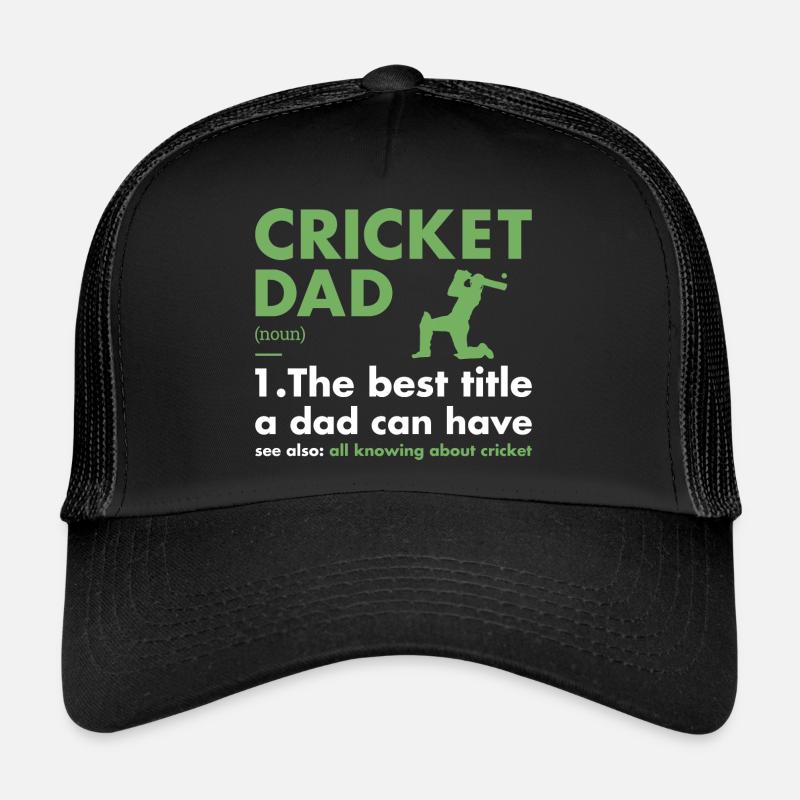 Sport Dad Définition Cricket Casquette trucker 