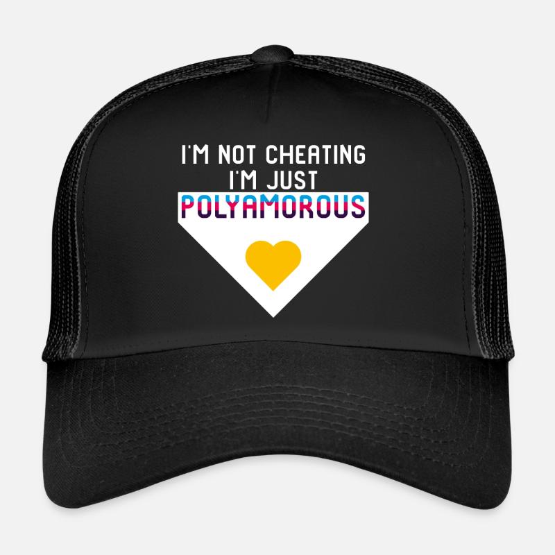 Je suis juste polyamoureux Polyamour Flag Poly Pride Casquette trucker 