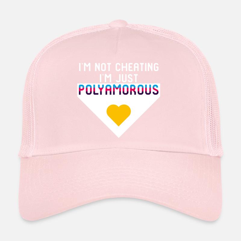 Je suis juste polyamoureux Polyamour Flag Poly Pride Casquette trucker