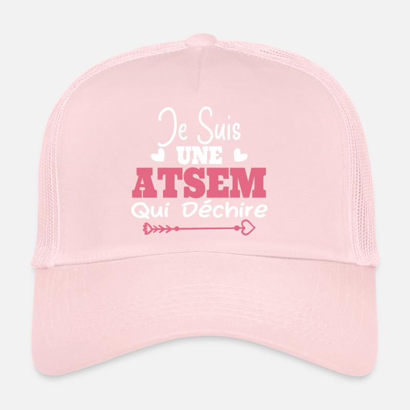 Je suis une ATSEM qui déchire Idée Cadeau Atsem Casquette trucker 
