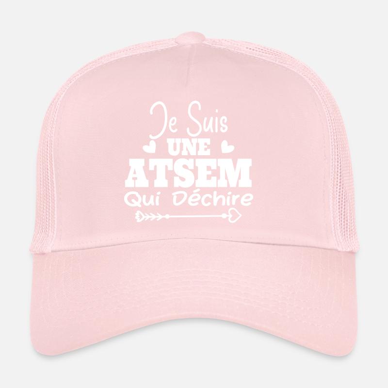 Je suis une ATSEM qui déchire Idée Cadeau Atsem Casquette trucker 