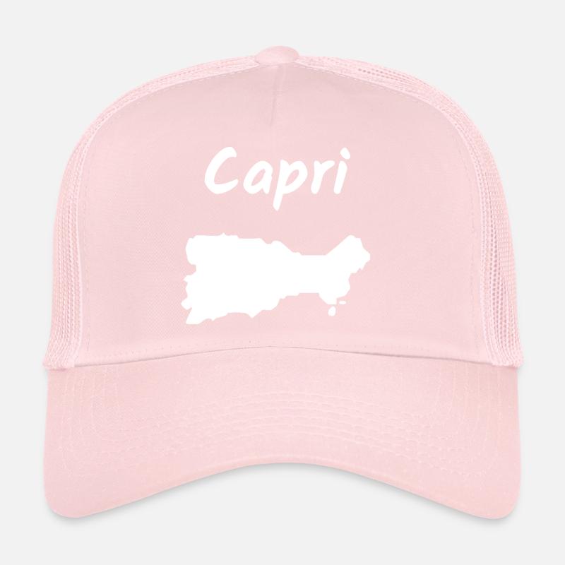 Capri Italie Île Méditerranée Idée de vacances Casquette trucker 