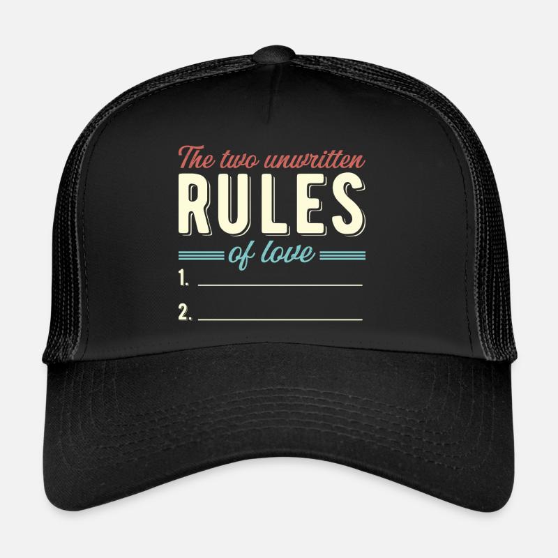 Sarcastic Two Unwritten Rules Meme Pun Trucker Cap
