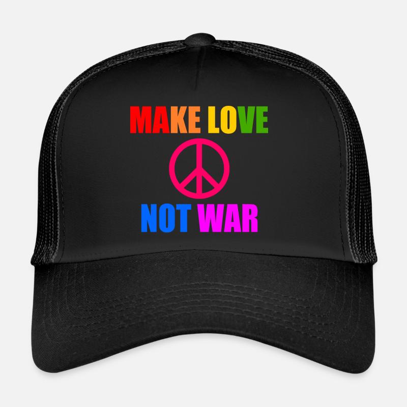 Make love not war Casquette trucker 