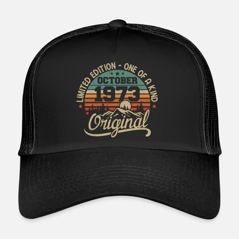 Octobre 1973 - Légendes Sont Nées En Octobre 1973 Casquette trucker 