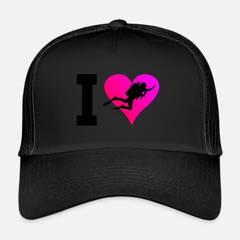 Plongée sous-marine Scuba Diver Free Dive Diver Casquette trucker 