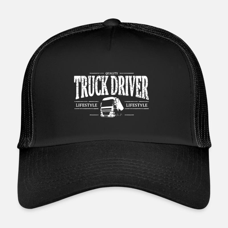 Truck Driver - Trucker Cap - black/black