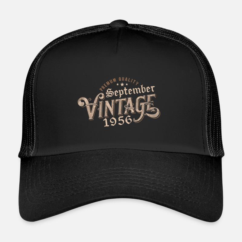 Birthday September 1956 Gift September 1956 Trucker Cap