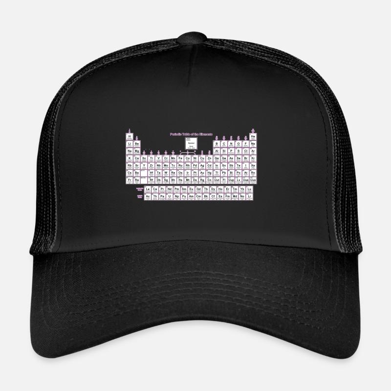 Periodic Table of Elements - Trucker Cap - black/black