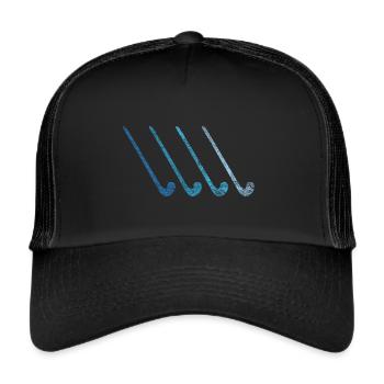 Field Hockey Field Hockey Players Field Hockey Players - Trucker Cap - black/black - Front