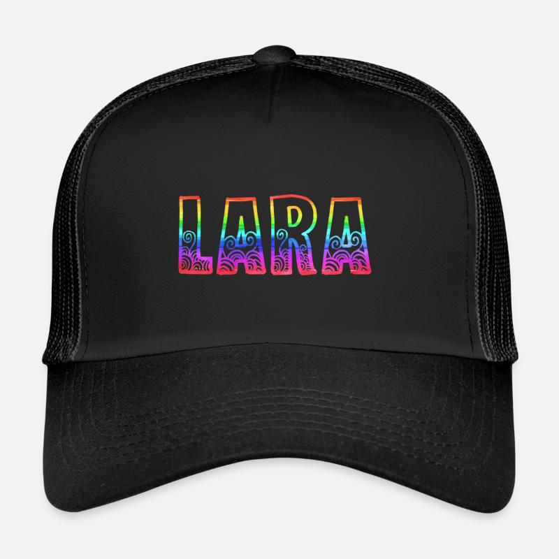 lara rs rainbow Trucker Cap