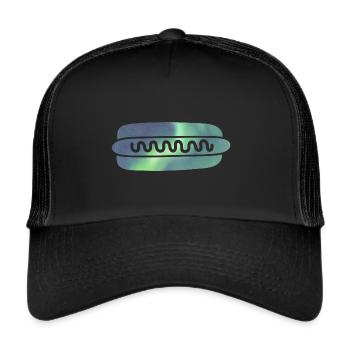 Iceland Hot Dog Aurora Borealis - Trucker Cap - black/black - Front