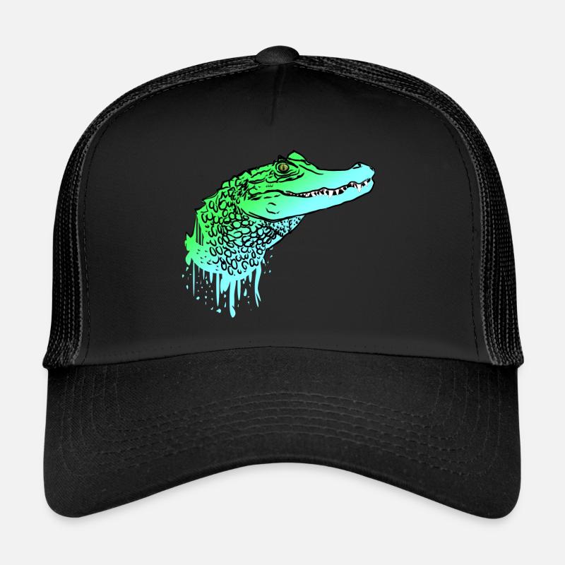 Crocodile crocodile lézard crocodile Casquette trucker 